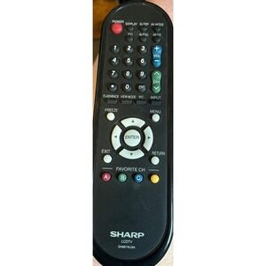 Sharp GA667WJSA LCD TV Remote Control Black Aquos Television Replacement